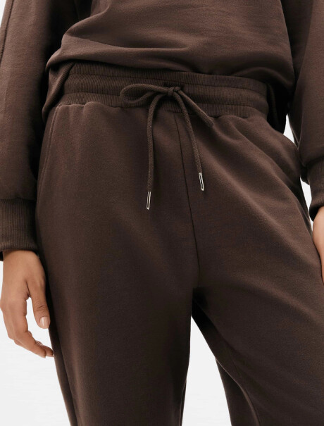 PANTALÓN BABUCHA DE ALGODÓN MARRÓN
