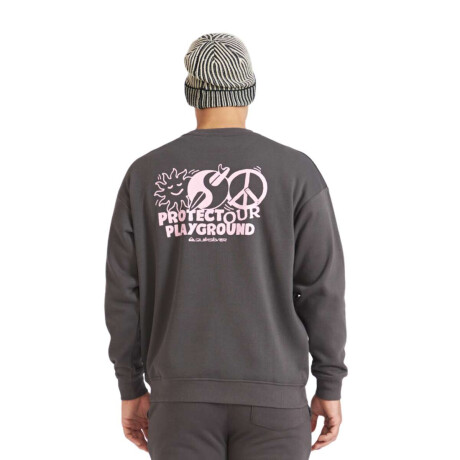 Buzo Quiksilver Wake Up Gris