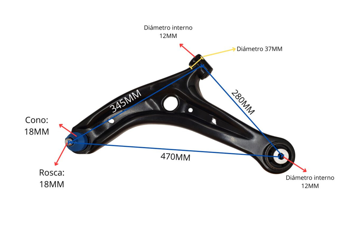 Parilla De Suspension Delantera Ford Ka/Fiesta 10-25 Izq Parilla De Suspension Delantera Ford Ka/Fiesta 10-25 Izq
