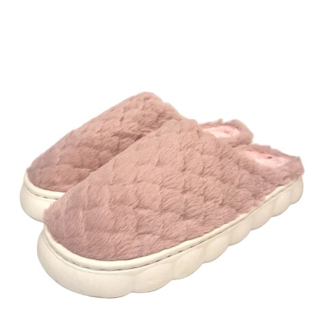 Pantufla de Felpa Super Abrigadas Antideslizante Unisex Rosa Viejo