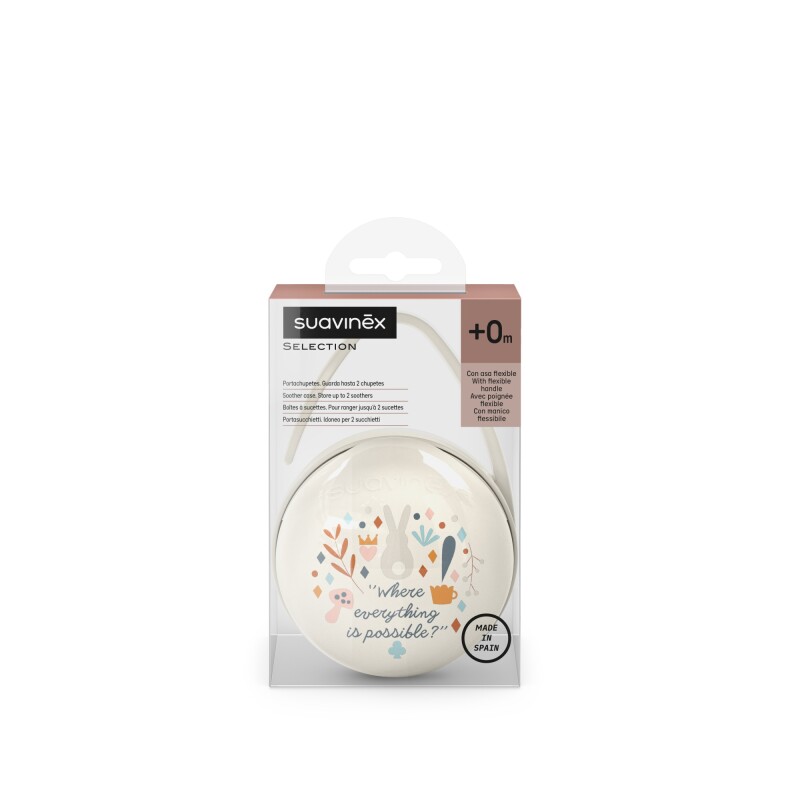 Portachupete Suavinex Duo Wonder Crema Portachupete Suavinex Duo Wonder Crema