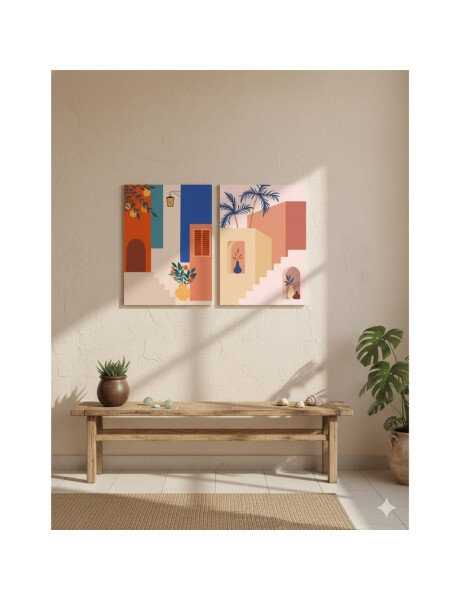 CUADRO CANVAS 30x40cm ESCALERA COLORES 2 CUADRO CANVAS 30x40cm ESCALERA COLORES 2