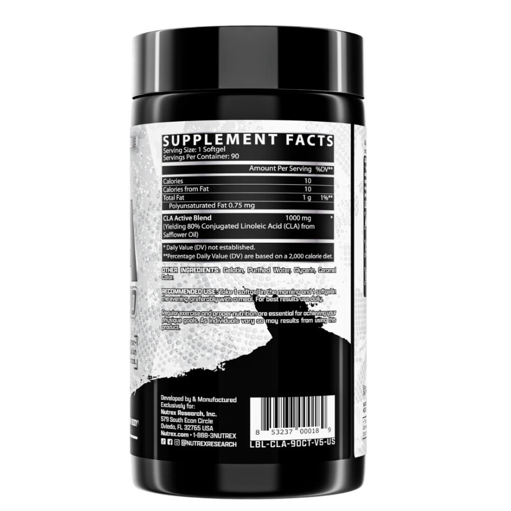 CLA 1000 | Ácido Linoleico Conjugado | 180 Softgels - Nutrex CLA 1000 | Ácido Linoleico Conjugado | 180 Softgels - Nutrex