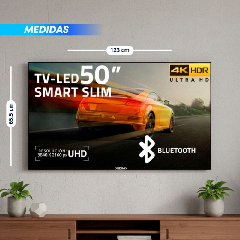 SMART TV 50″ XION ULTRA HD 4K Negro