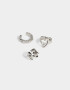 Bijou Cuff Con corazón Set De Cuffs - Plateado