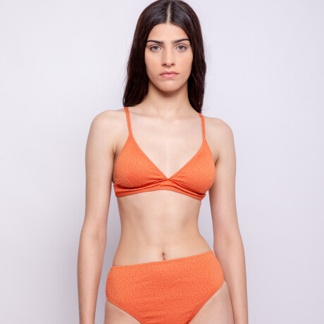 BOTTOM TIRO ALTO LEOPARD Coral Oscuro