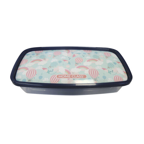 Pote Rectangular Plástico 1,43 Lts Globos