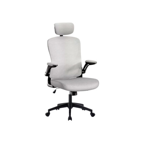 Silla Oficina Tyne Ergonomica Giratoria con Apoyacabezas Gris