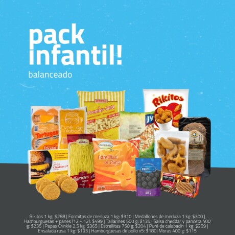 PACK INFANTIL COMIDAS FELICES PACK INFANTIL COMIDAS FELICES