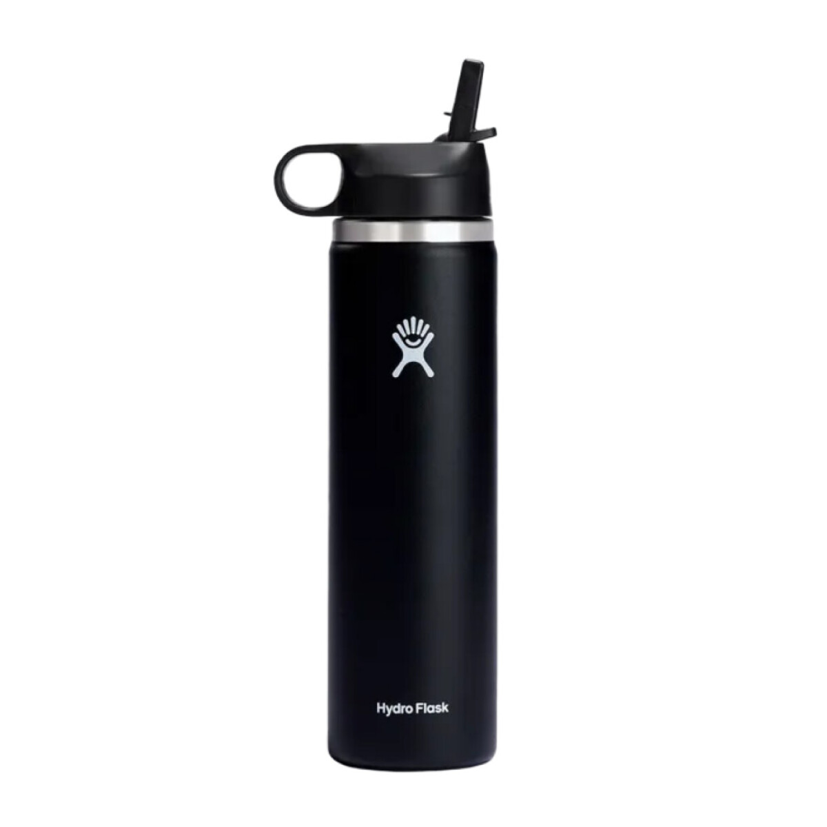 Botella Hydro Flask 24 Oz Wide Flex Straw Cap - Negro 