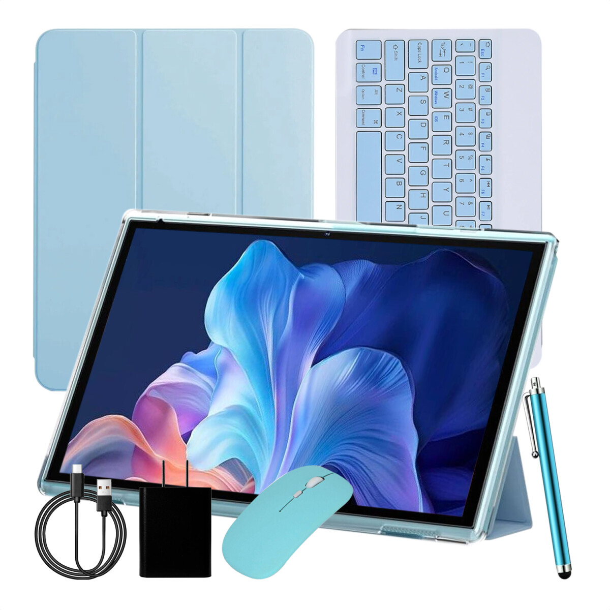 Tablet Cp20 12gb 128gb Teclado Mouse Estuche 10" - AZUL 