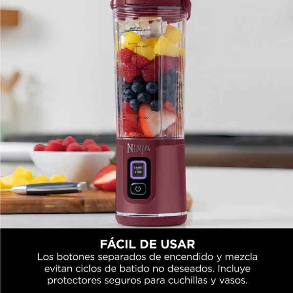 Licuadora De Vaso Ninja Blast Portable Blende 530 Ml PORTABLE BLENDER BC151EUCR
