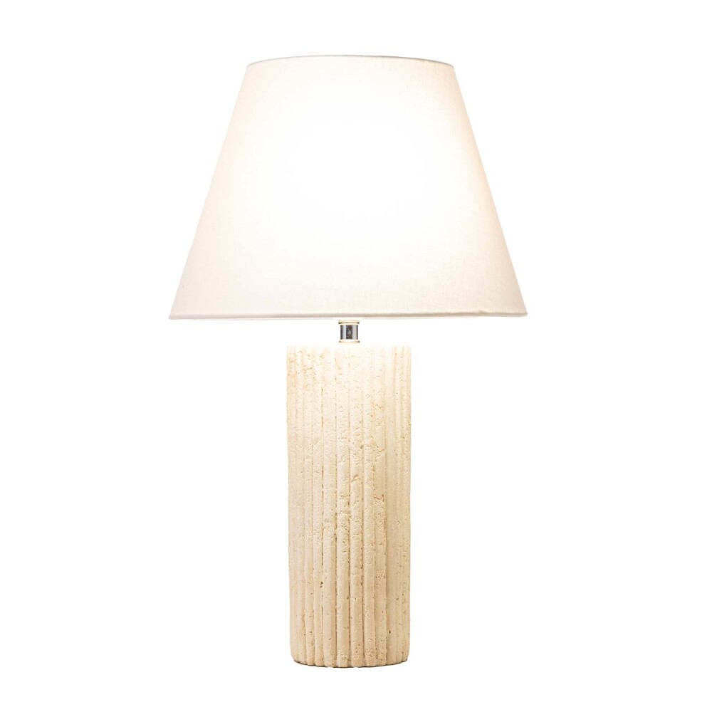 LAMPARA DE MESA PIEDRA NATURAL-BEIGE F17D