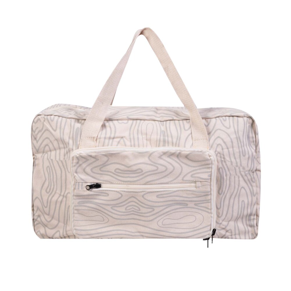 BOLSO PLEGABLE ALGODON-RECICLADO HOJAS