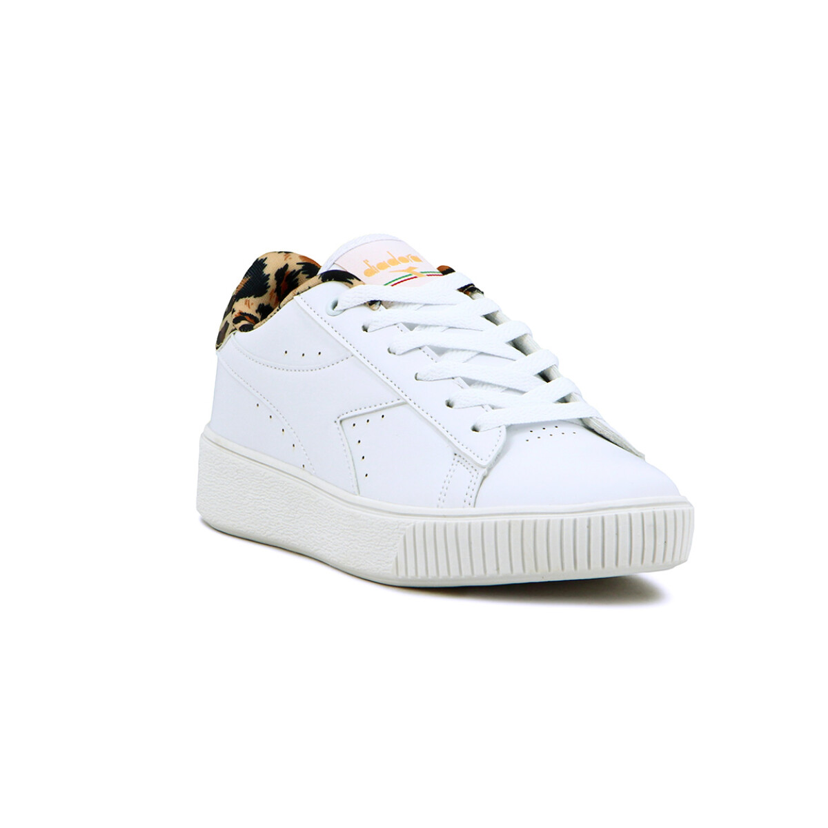 Championes Mujer diadora SET II - Blanco-Animal Print 