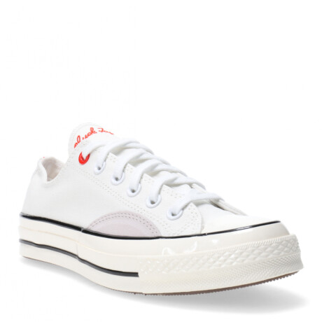 Championes Unisex Converse Chuck 70 Blanco - Gris - Rojo
