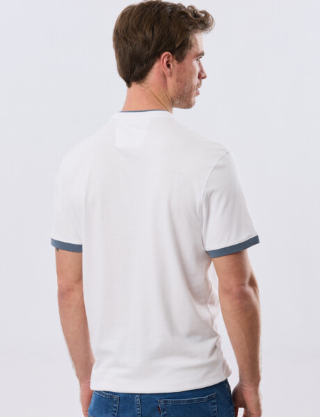 REMERA POLO CUELLO MAO Blanco