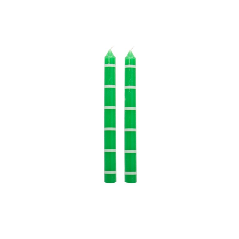 Set x2 velas largas Esmeralda