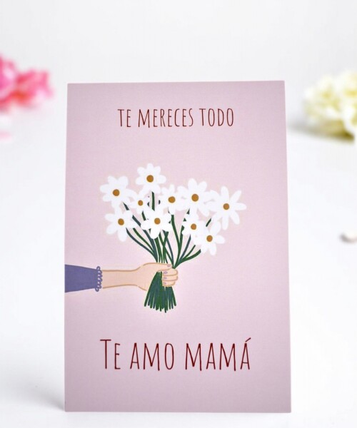 Tarjeta día de la madre 10x15. DISEÑO 17