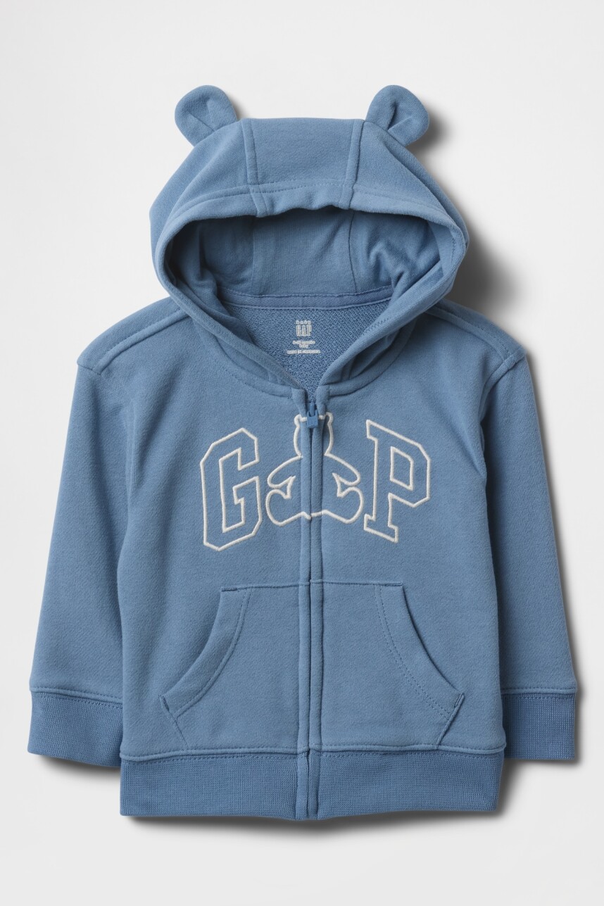 Canguro Logo Gap Sin Felpa Bebé Soft Cornflower 452