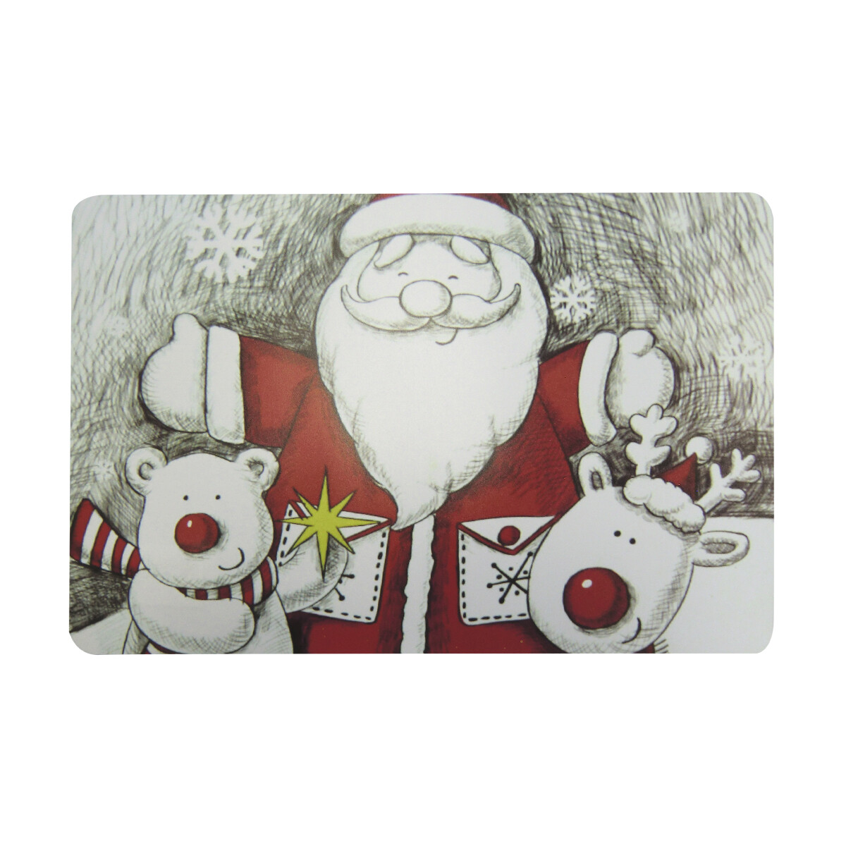 Individual Rectangular PP Navidad 47 x 27 cm 