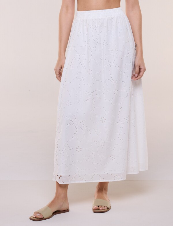 Falda Broderie CRUDO