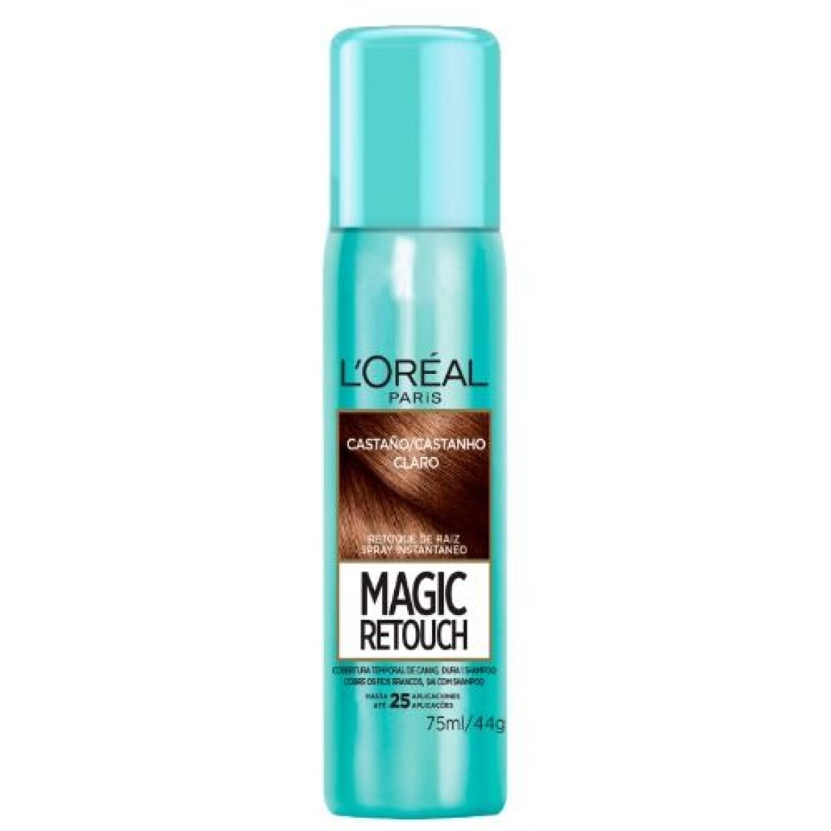 L’Oréal Spray Magic Retouch Castaño Oscuro 75ml – Retoca Canas Instantáneo 