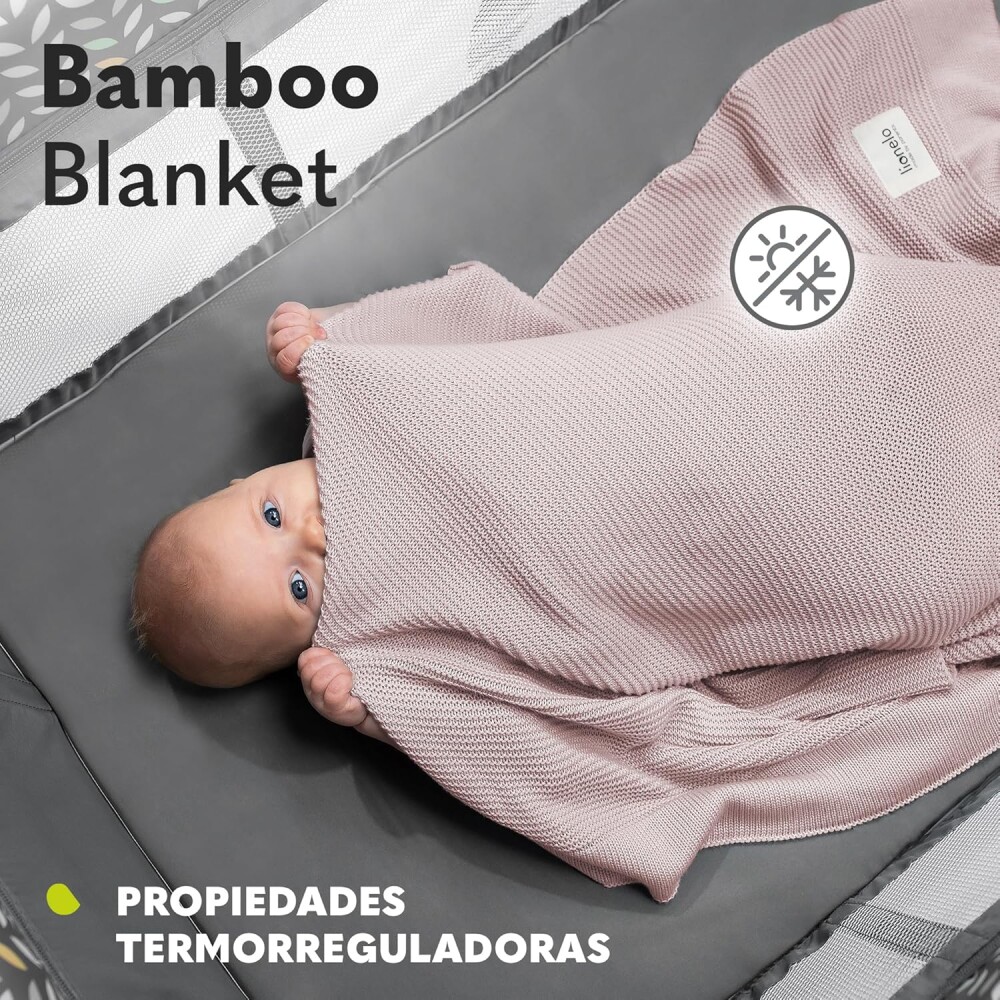 Manta rebozo bambu LIONELO rosado