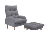 Combo Poltrona con Puf - Nantes Gris