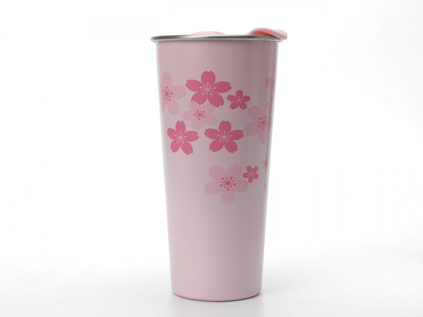 VASO TÉRMICO (FLOR DE CEREZO/500 ML/ROSA) 