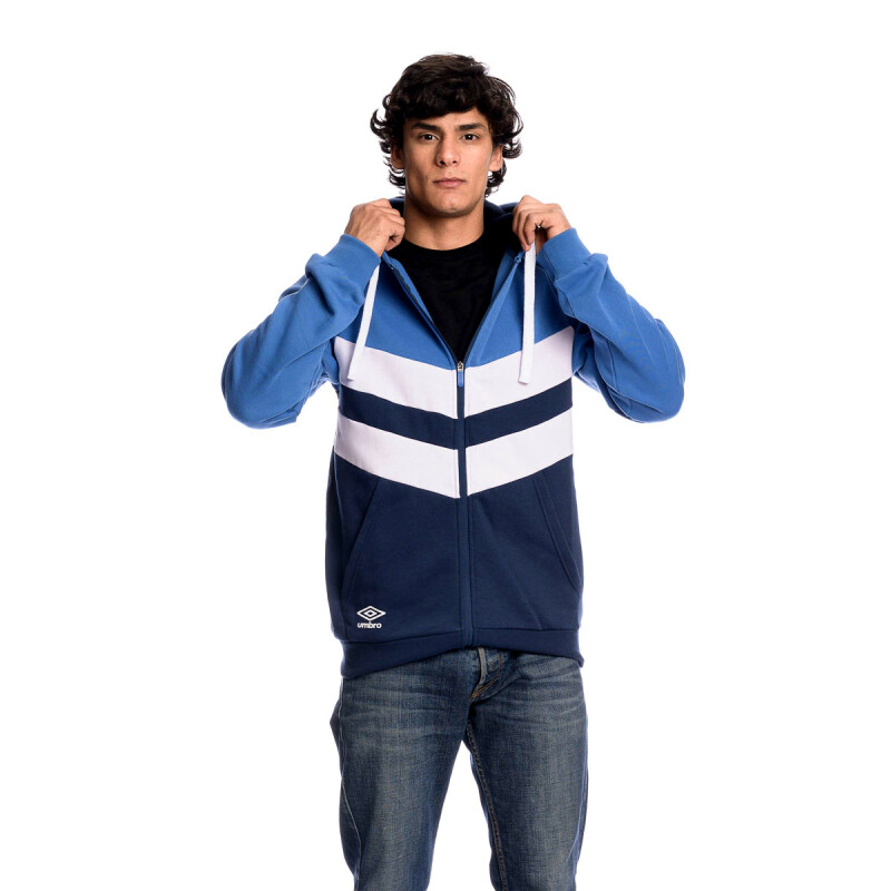 Campera Full Zip Umbro Hombre Azu