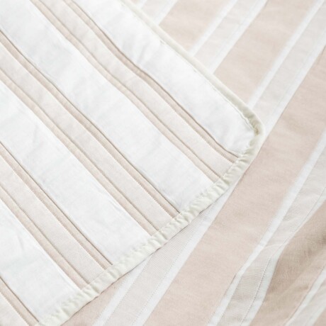 SET CUBRECAMA 1 PLAZA ALGODON-Y-POLIESTER NATURAL-BEIGE MATRESS ARENA