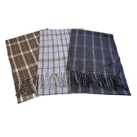 BUFANDA LANILLA HOMBRE CUADRILLE CHICO 180X33CM C/FLEC 126GR BUFANDA LANILLA HOMBRE CUADRILLE CHICO 180X33CM C/FLEC 126GR