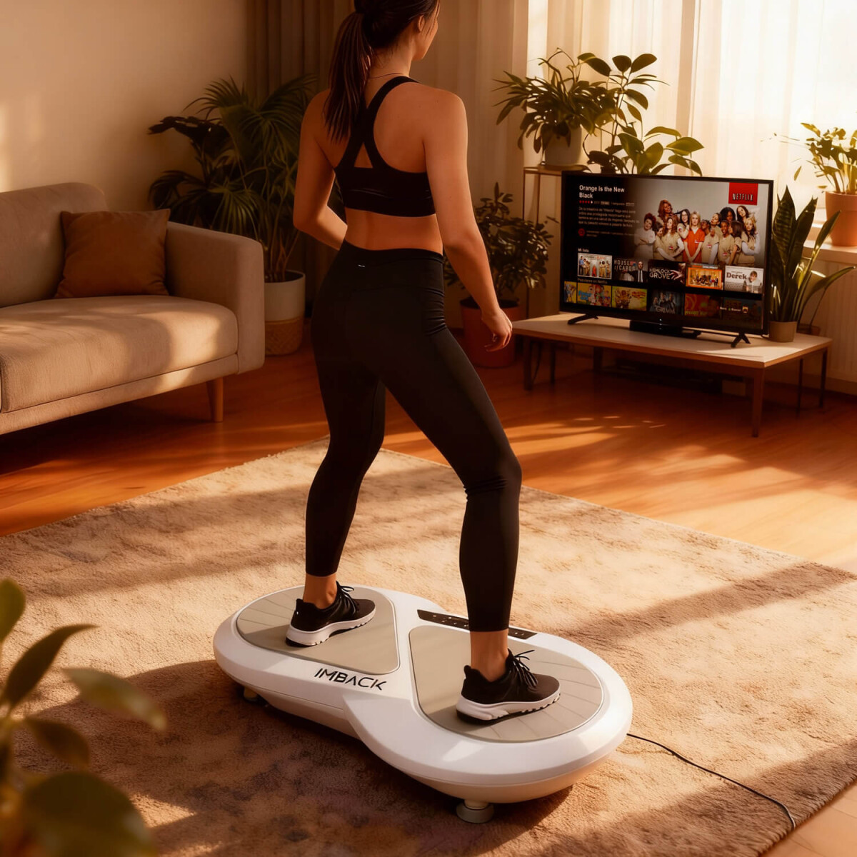 Plataforma Vibratoria Vibradora Control Remoto Power Fit Corporal Caminadora Entrenamiento Profesional Imback 