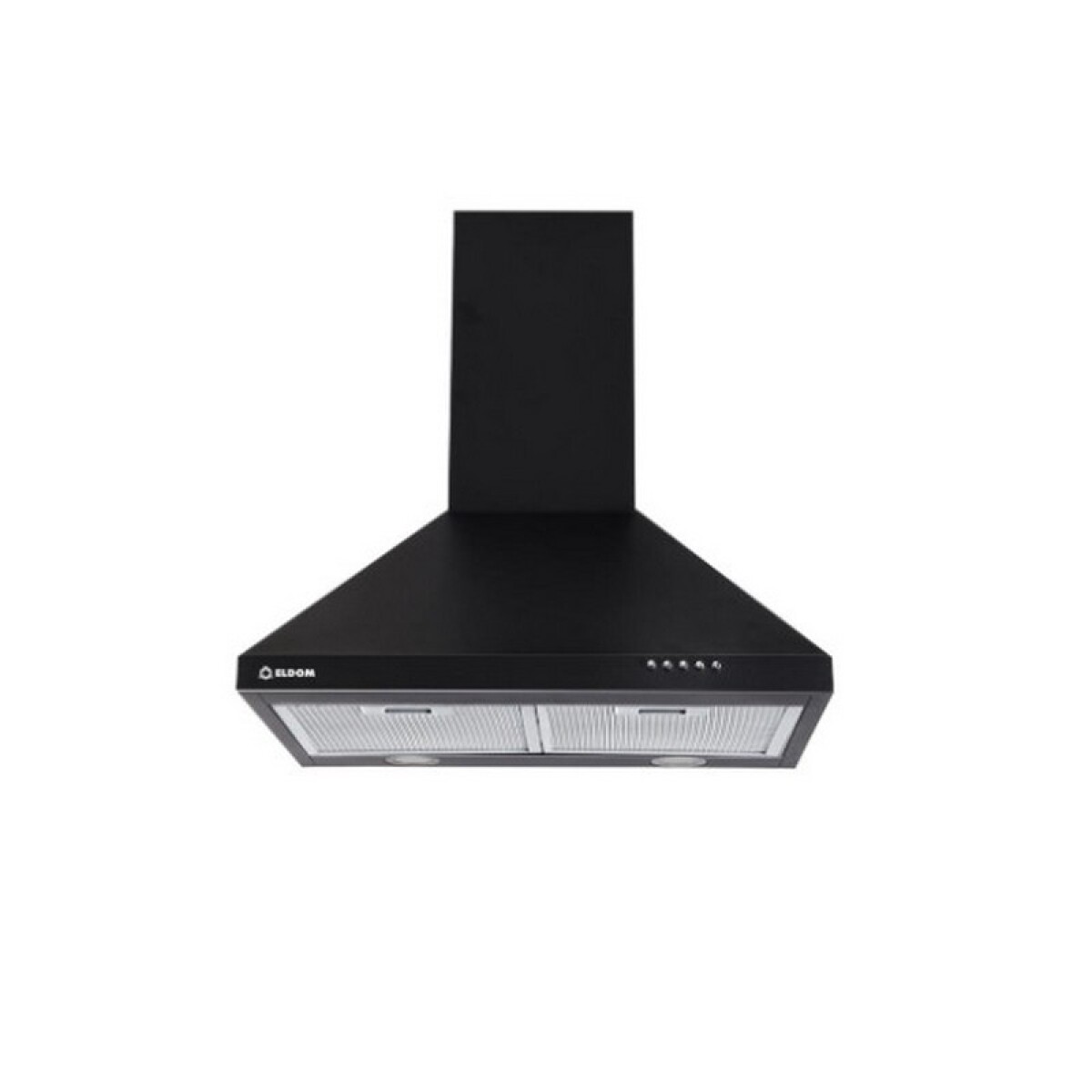 CAMPANA ELDOM 60 cm PIRAMIDAL. NEGRO 430 M3/H 