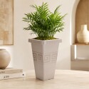 MACETA PIRAMIDAL 7 LITROS BEIGE MACETA PIRAMIDAL 7 LITROS BEIGE