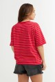 Remera a rayas ROJO