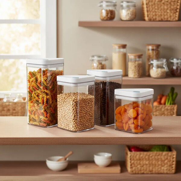 Juego de 4 Tarros Recipientes Hermetico Frascos Especiero cereales condimentos Cocina IMBACK Juego de 4 Tarros Recipientes Hermetico Frascos Especiero cereales condimentos Cocina IMBACK