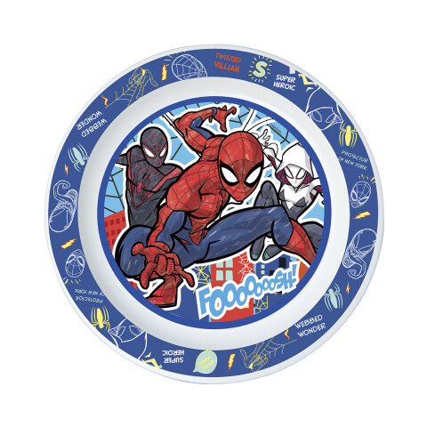 Plato Microondas Spiderman 20 cm U