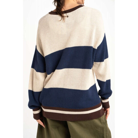 Sweater Rayado Marino