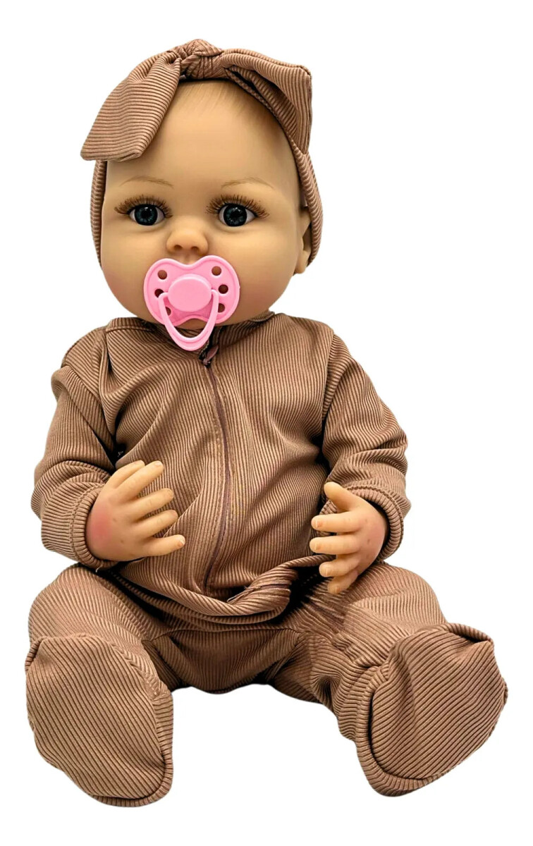 Bebote reborn realista con accesorios 48cms 