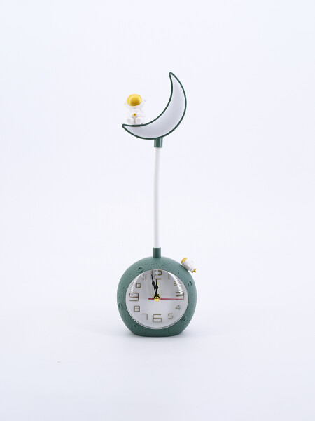 RELOJ CON LAMPARA LUNAR VERDE