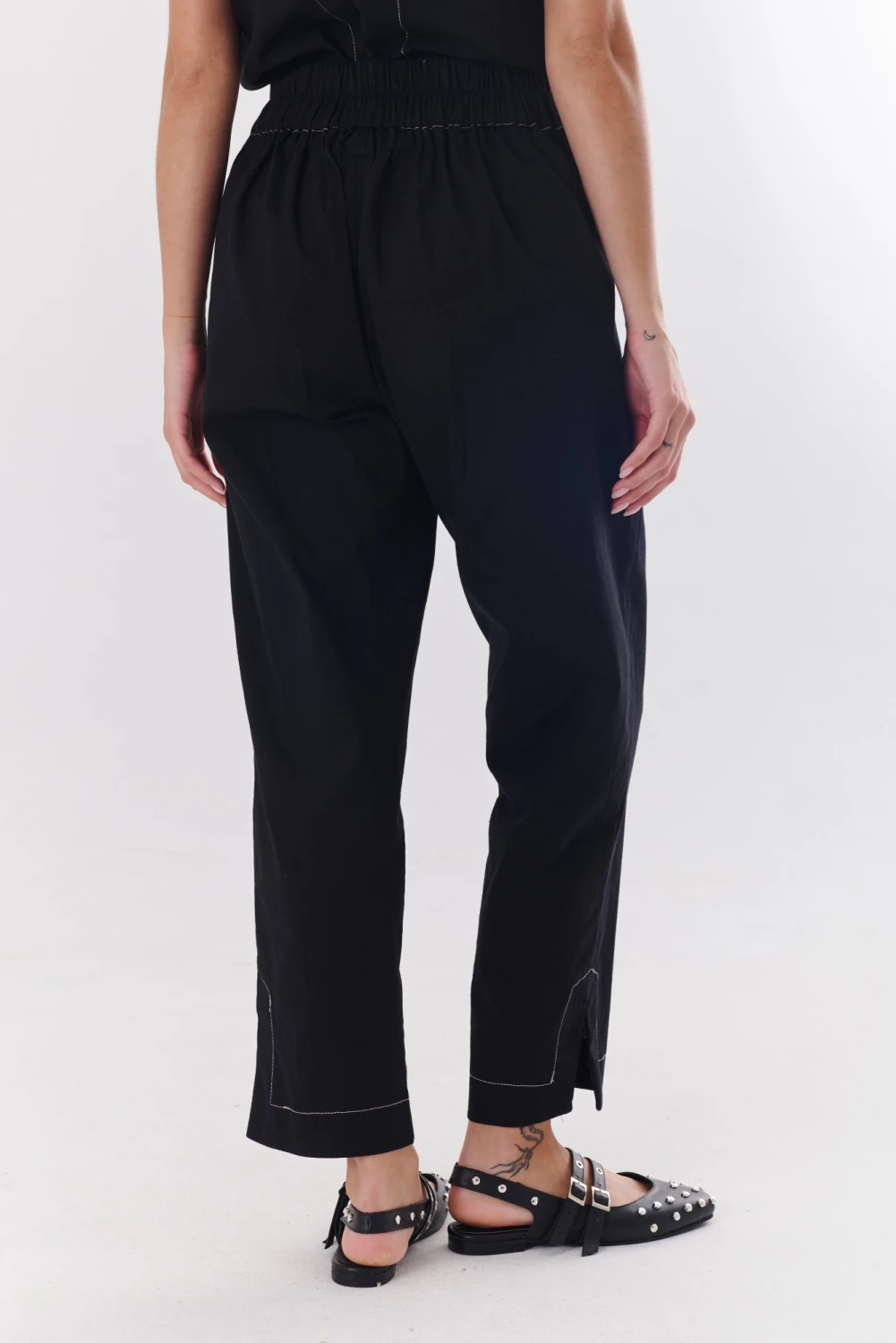 PANTALON LINO STRECH negro 2