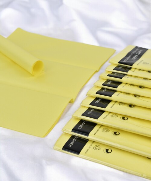 Pack x 10 - Papel seda 50 x 66 cm AMARILLO