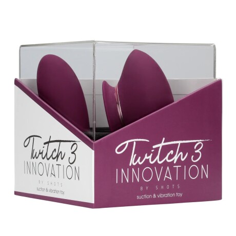 Twitch 3 Innovation Vibrador y Succionador Borgoña