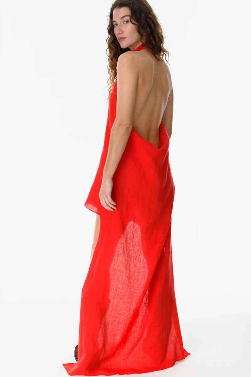 Vestido Oasis rojo s