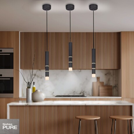 Colgante led rotativo tubular negro 7 posiciones de luz 3000K 10W Colgante led rotativo tubular negro 7 posiciones de luz 3000K 10W