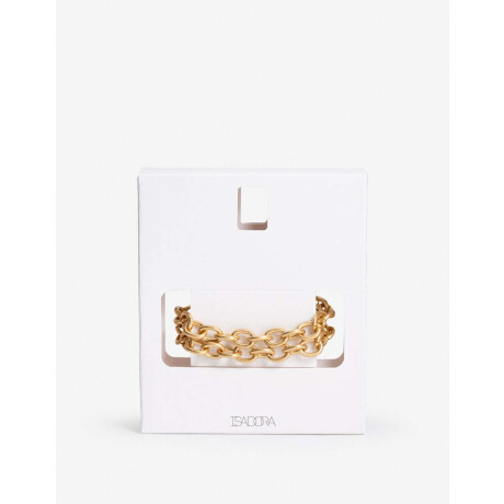 Pulseras Flexibles Metal Dorado Oro Amarillo