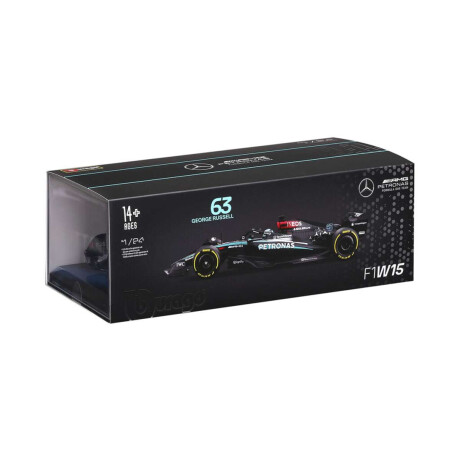 Auto Bburago Formula 1 Mercedes Benz Con Exhibidor Escala 1:24 Lewis Hamilton