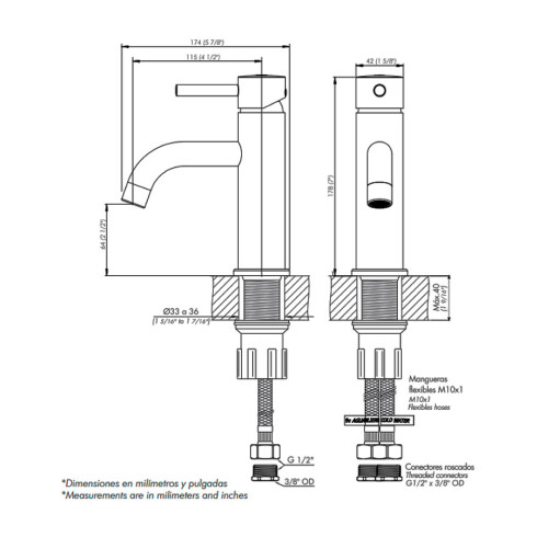 Griferia De Lavatorio Linea Lilo Fv Monocomando Sin Desague Cromo 000